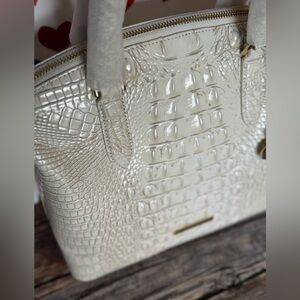 Brahmin COCONUT MILK Medium Duxbury White HTF Creamy Off White NWT